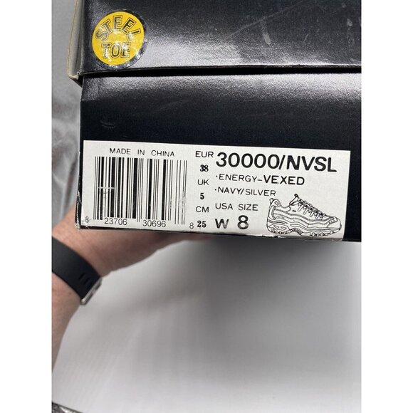 Skechers Steel Toe Work Shoes Women's Size 8 Navy Slip Resistant Comfort Safety - Picture 12 of 12